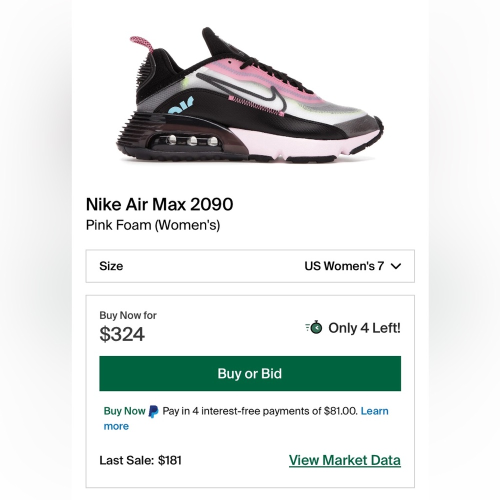 Nike Women's Sneakers in Black, Pink, and Gray - Picture 9 of 9